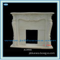 Hand Carved White Marble Fireplace Wall Decorate